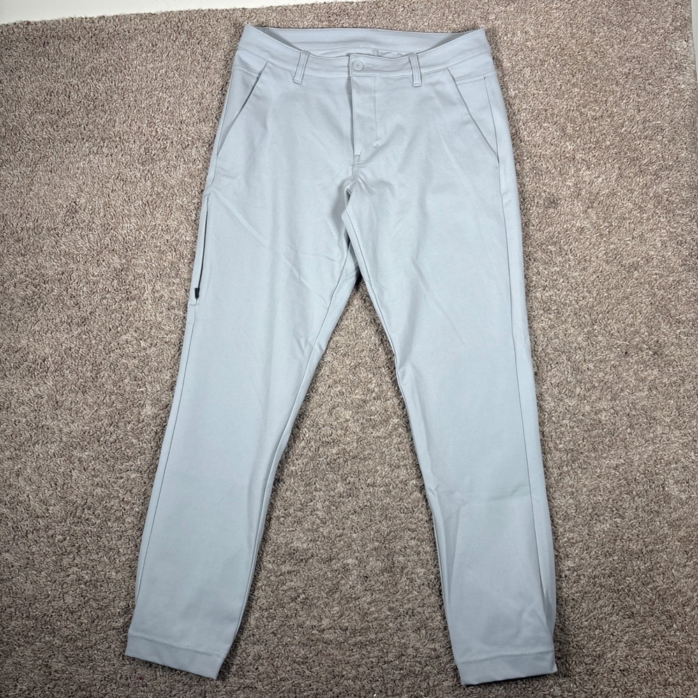 BYLT Premium Basics Everyday Jogger Pant Slim Fit Light Grey Mens Size 33